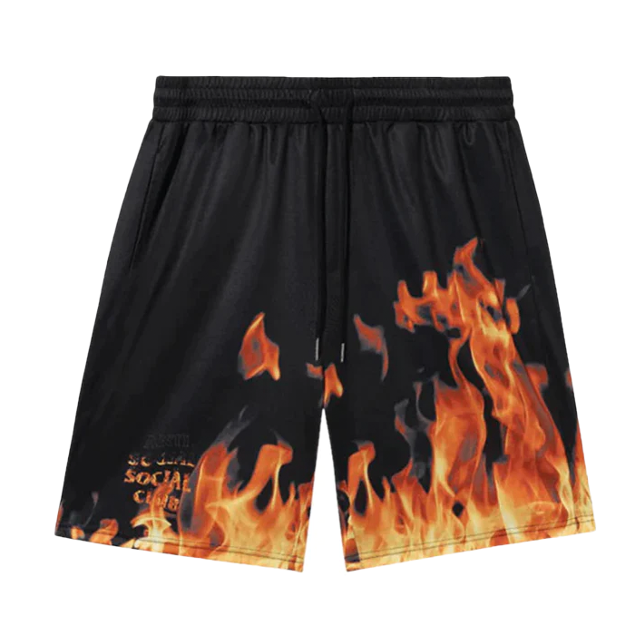 Flame Shorts - Black