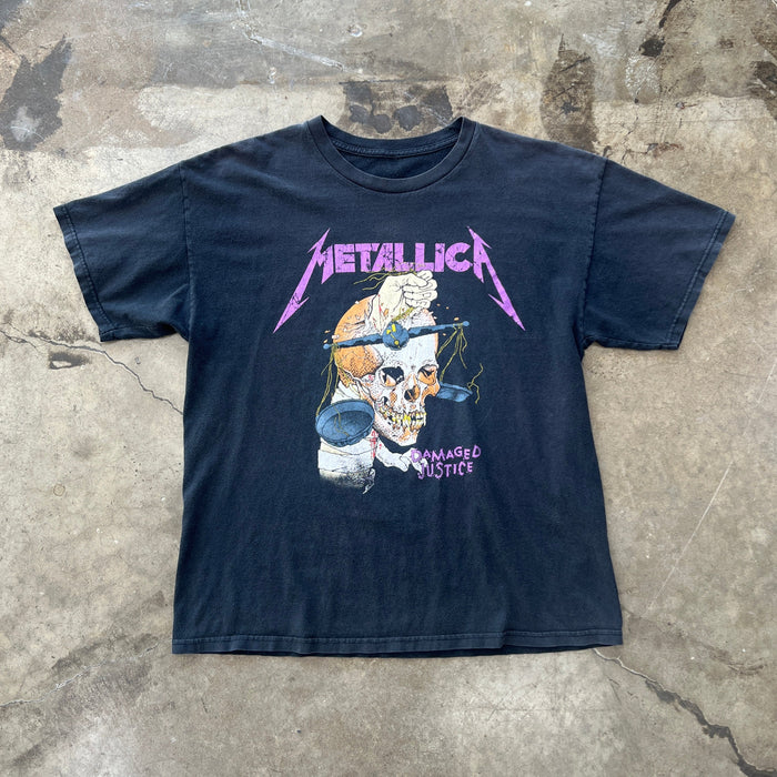 Vintage Metallica Damage Justice Hammer of Justice Crushes You Tee