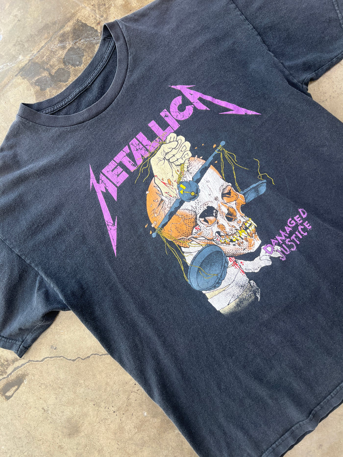 Vintage Metallica Damage Justice Hammer of Justice Crushes You Tee