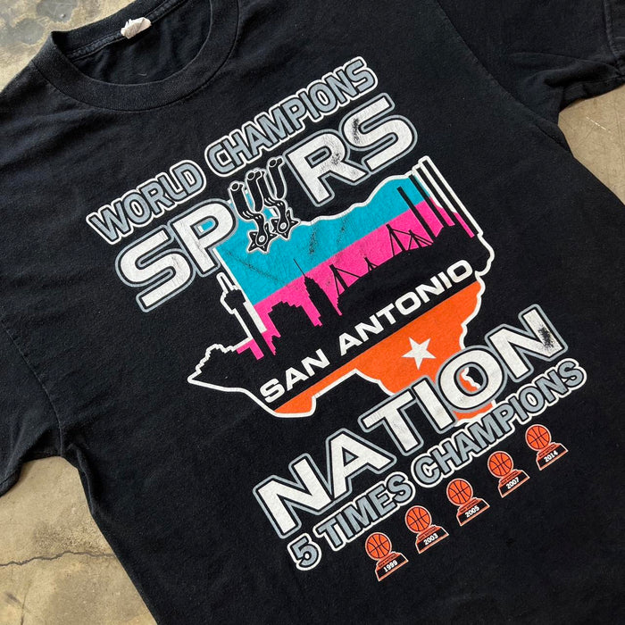 Vintage NBA World Champions San Antionio Spurs National Champs Tee
