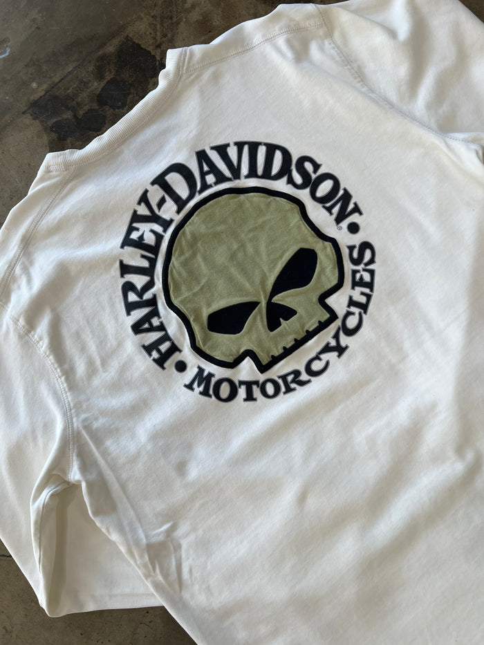Harley Davidson Skull Long Sleeve Tee