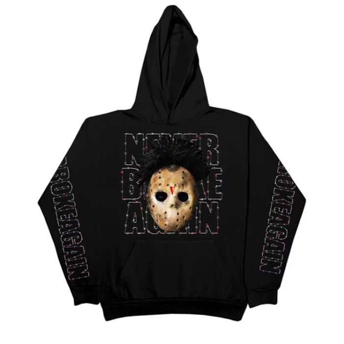 NBA Youngboy x Jason Hoodie Black THE FACULTY AT CLUB NEVER