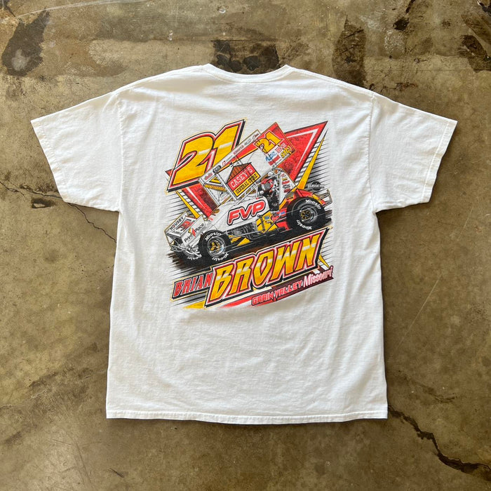 Brian Brown Signed Grian Valley Missouri Racing Team Tee
