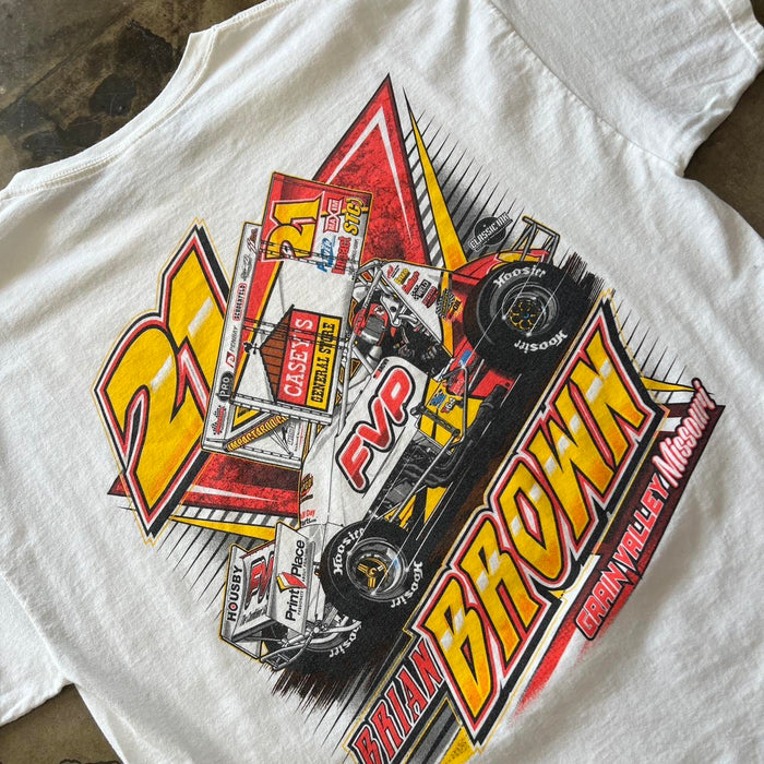 Brian Brown Signed Grian Valley Missouri Racing Team Tee