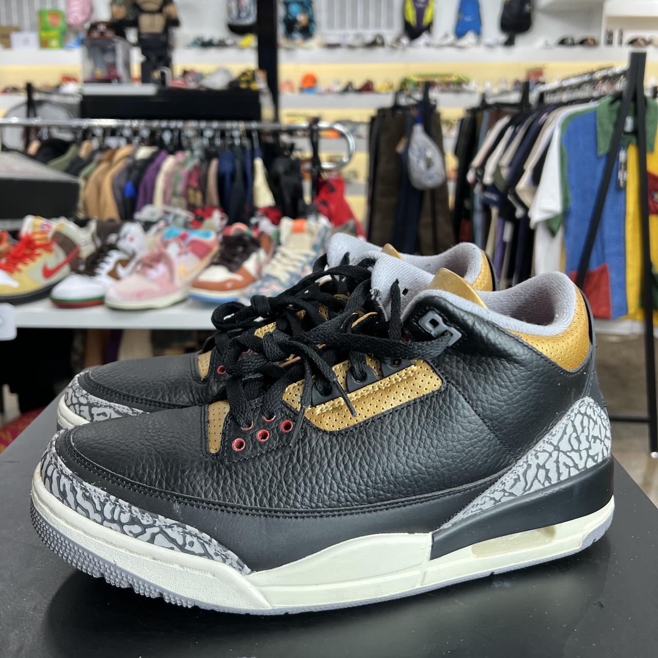 jordan 3 black and gold