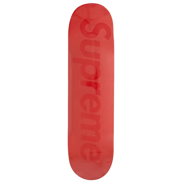 Tonal Red Box Logo Skateboard Deck