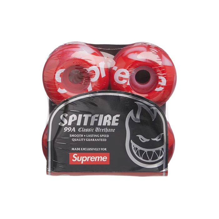 Box Logo Spitfire Shop Logo Wheels - Red