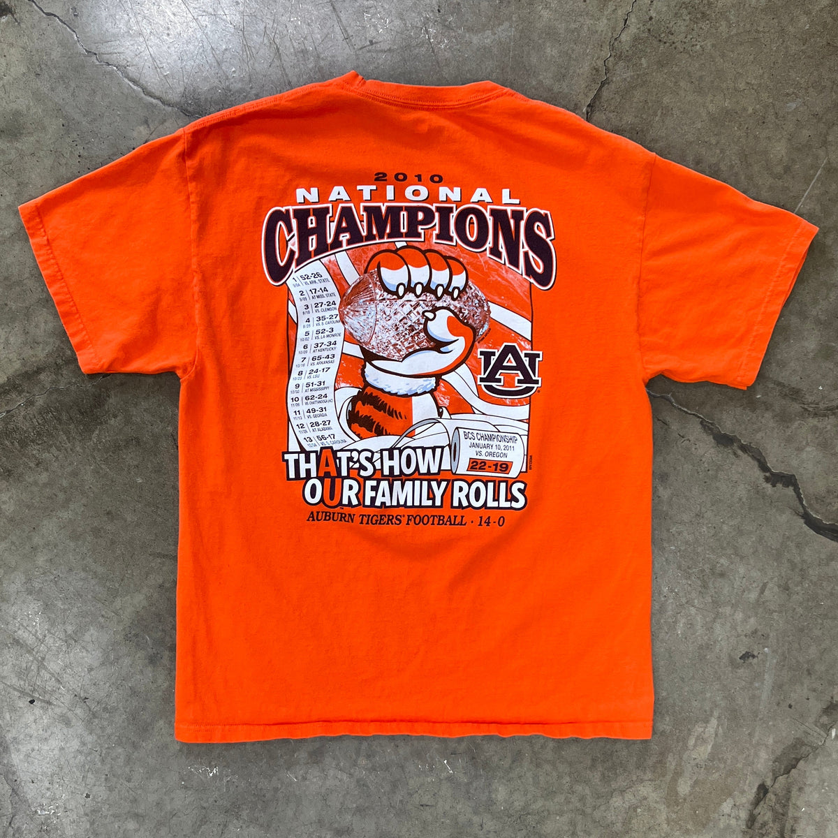 National Champions Auburn Tigers Football Tee
