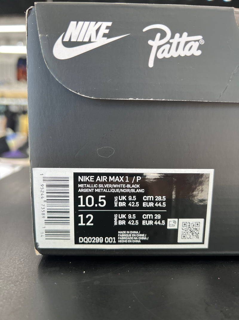 Nike Air Max 1 Patta Waves Black Sz. 10.5 (2021)