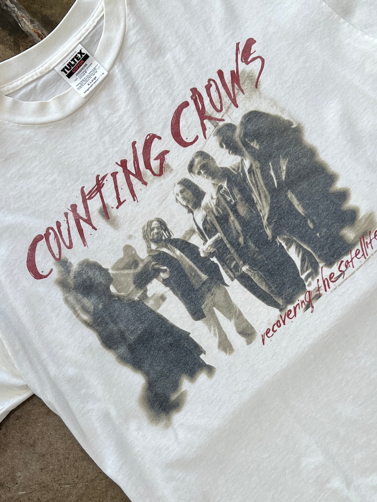 1997 Counting Crows Recovering The Satellites Band Tee
