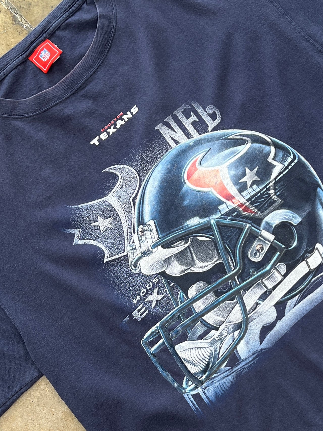 NFL Houston Texans Helmet Team Football Tee