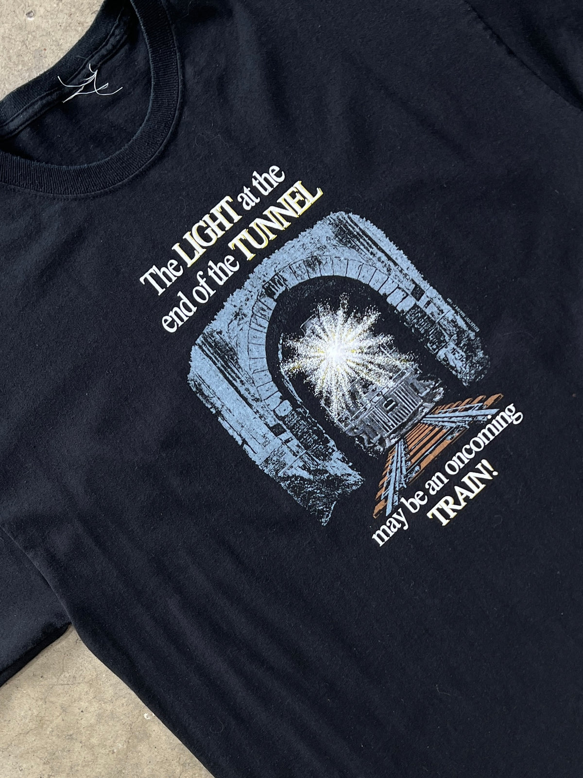 Railway Light at the End of the Tunnel Train Tee