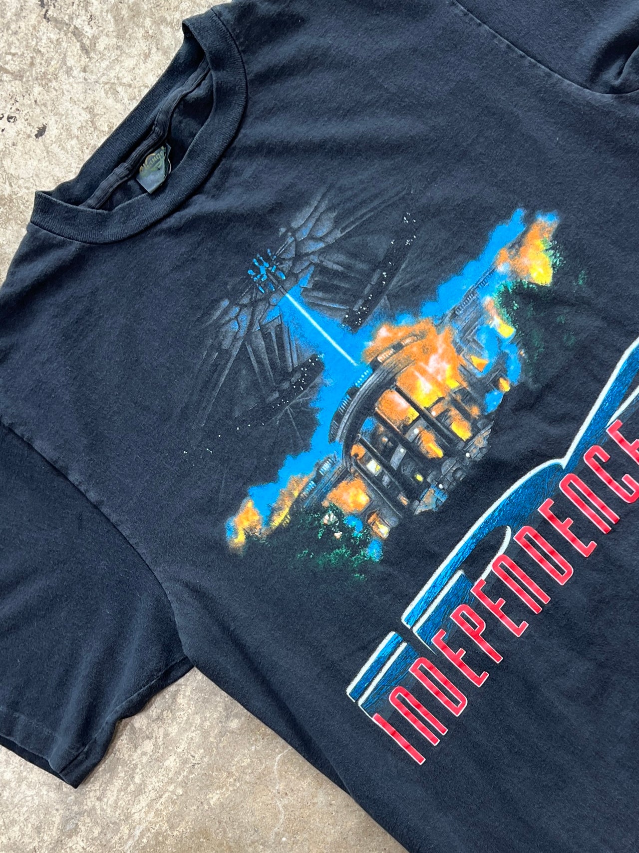 1996 Independence Day Movie Promo Single Stitch Tee
