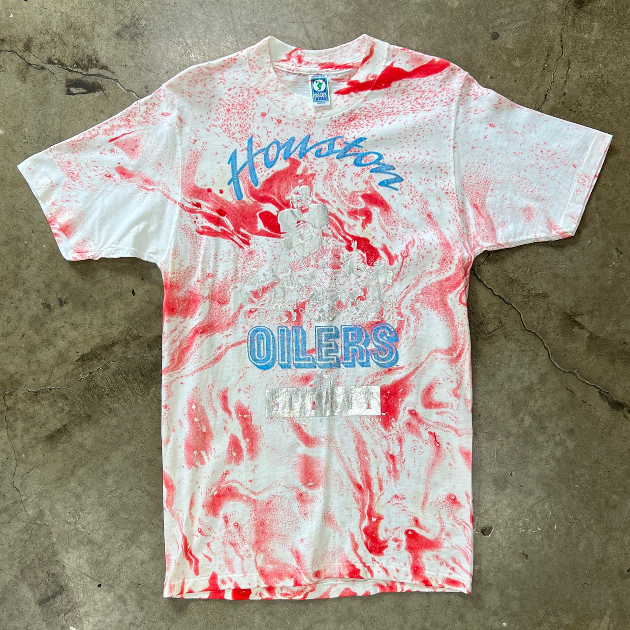80s Houston Oilers Spirit Womens Single Stitch Tee