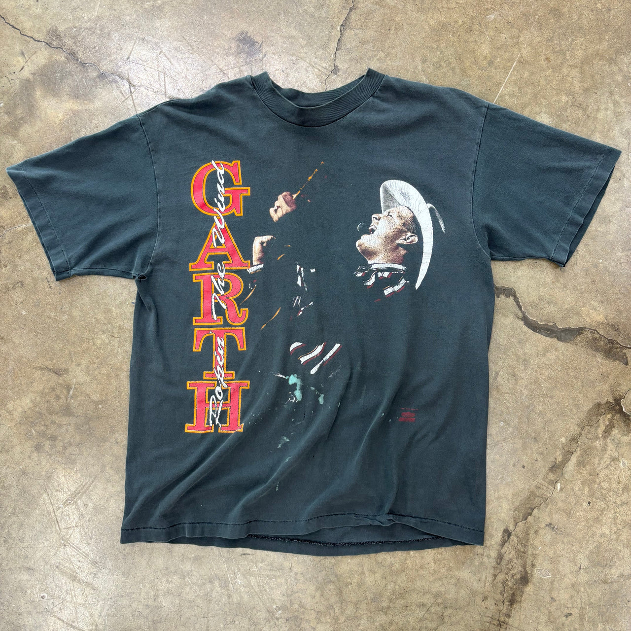 Single Stitch Garth Brooks Ropin The Wind Tee