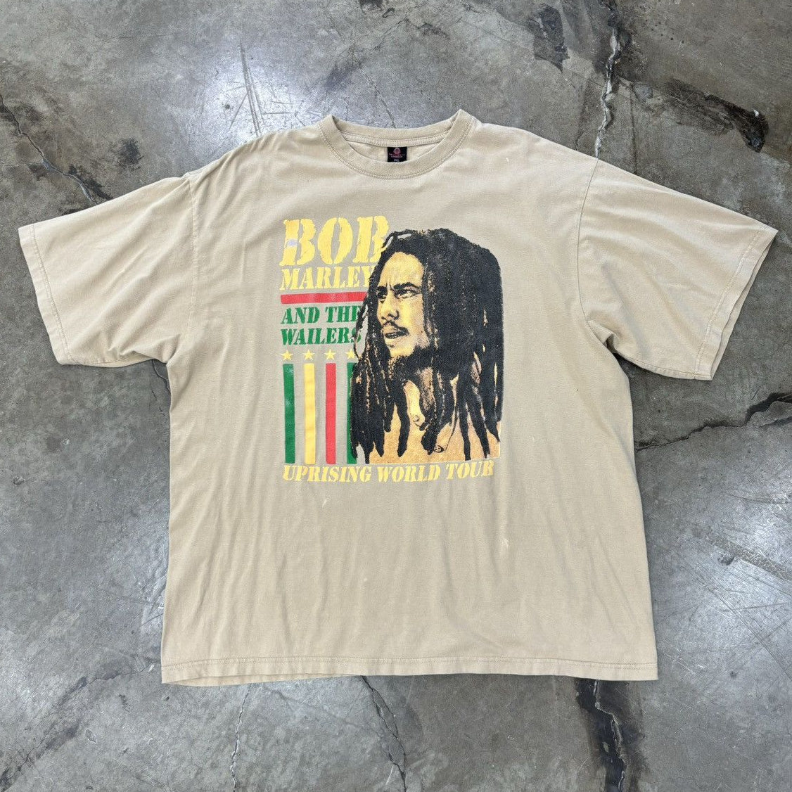 90s Bob Marley The Wailers Uprising Tour Band Tee