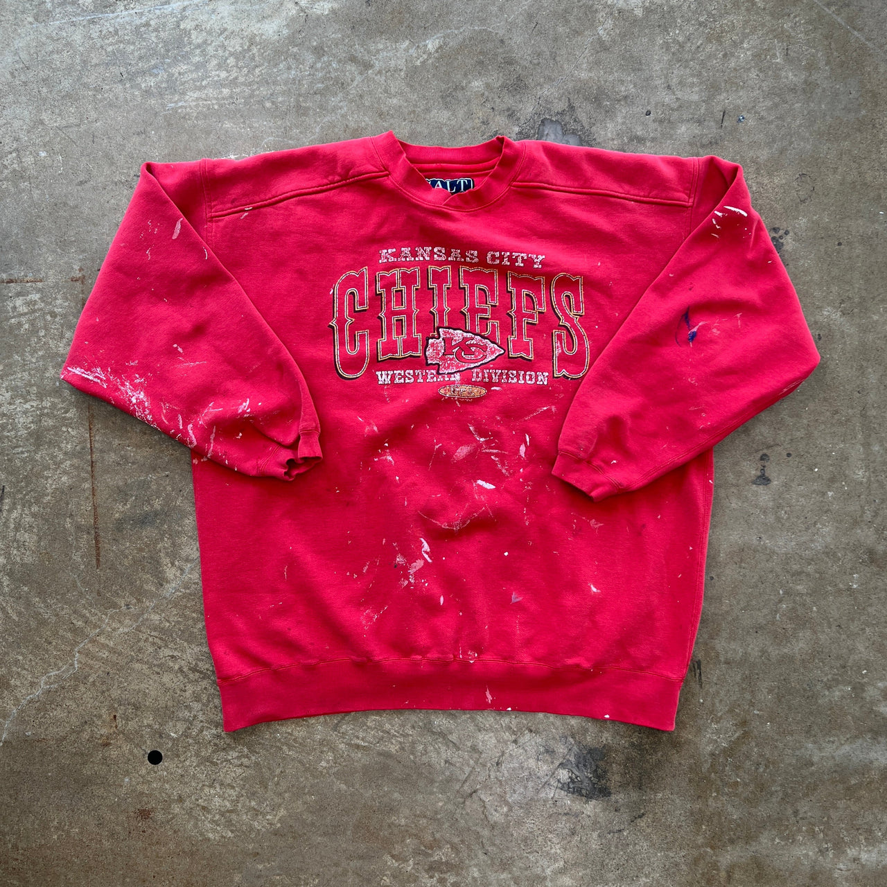 90s Kansas City Chiefs Western Division Crewneck Galt Sand Crewneck