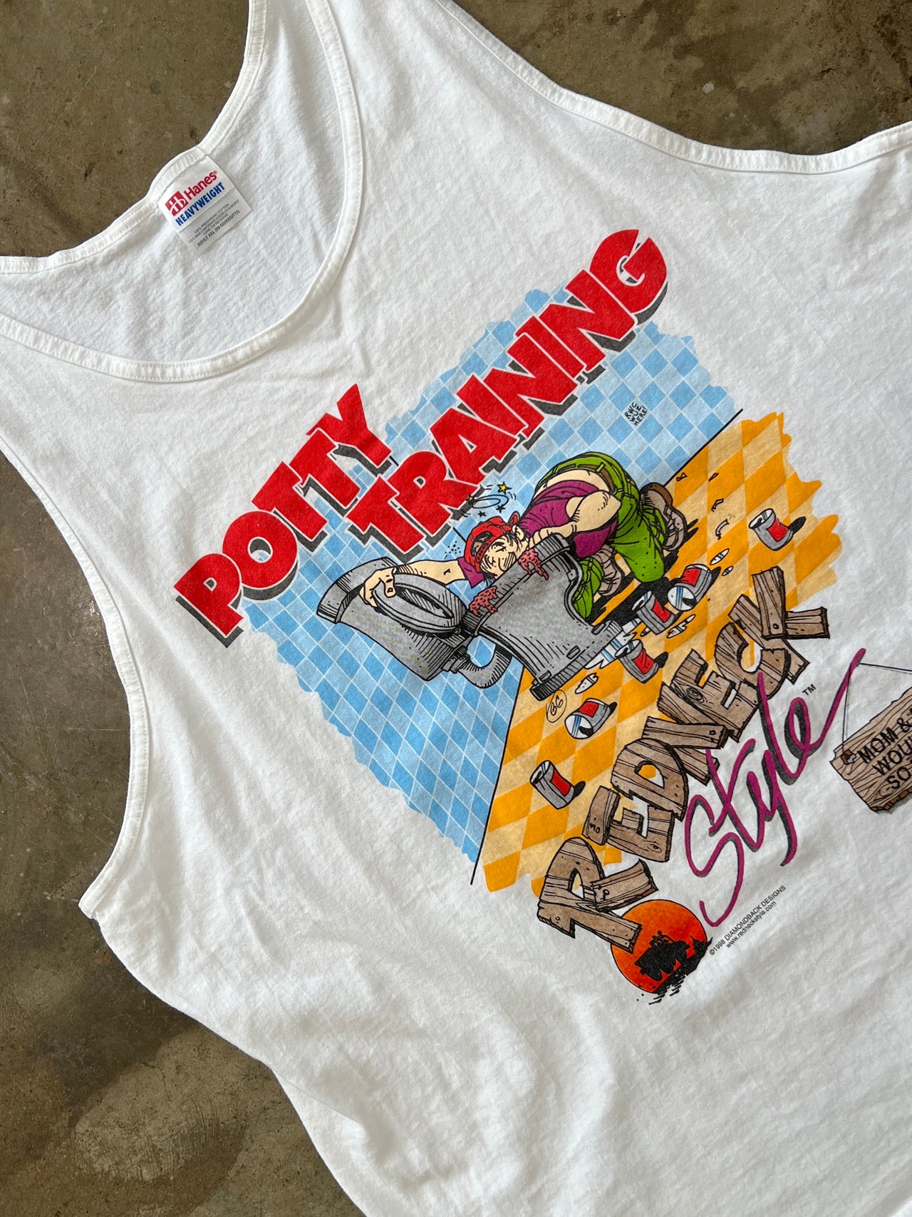 Potty Training Redneck Style Muscle Tank Top