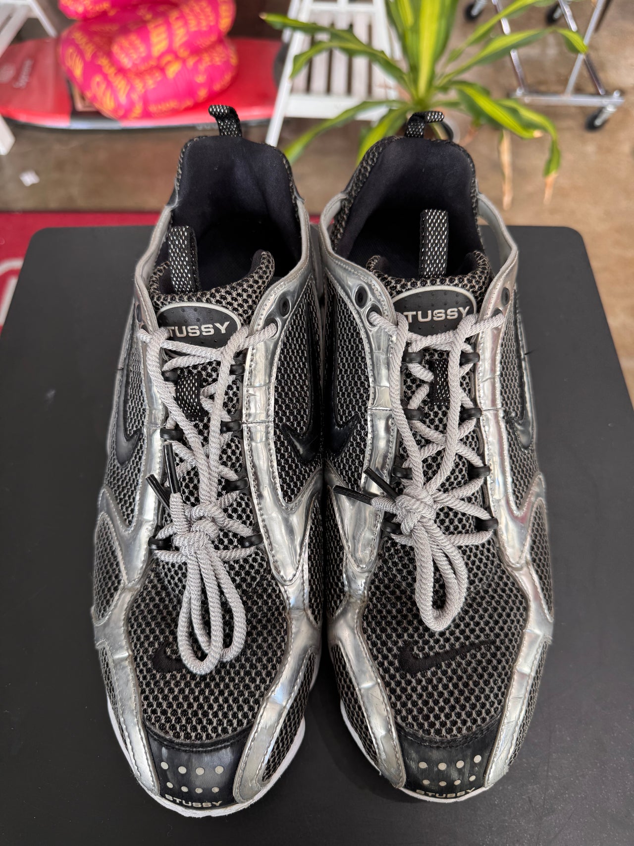 Nike Air Zoom Spiridon Cage 2 Stussy Platinum (2020)