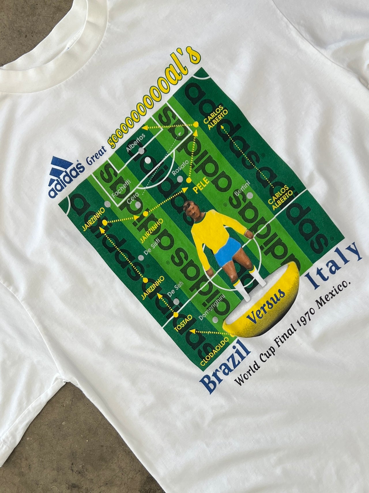 Adidas Brazil Italy Soccer World Cup Tee