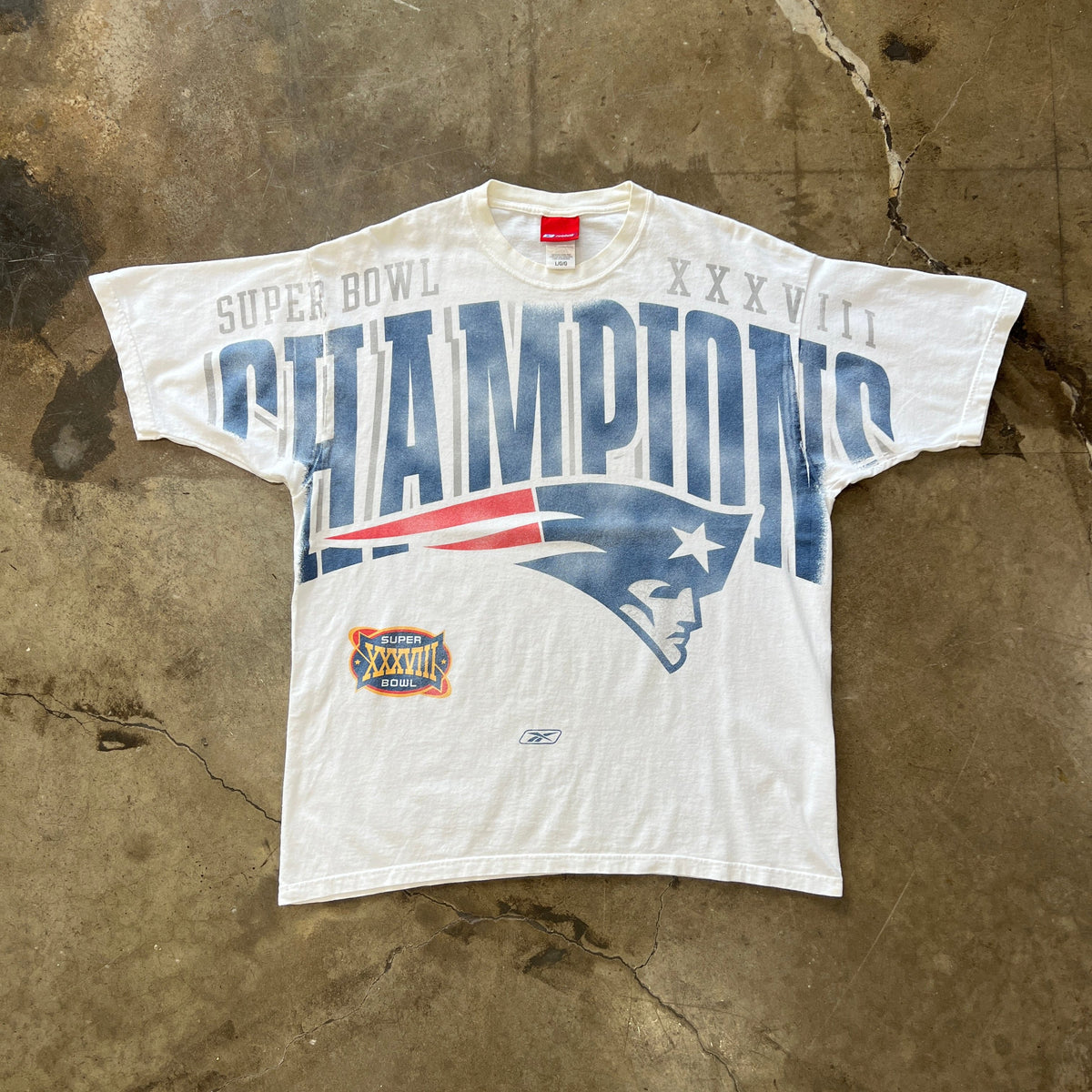 NFL Super Bowl XXXVIII Patriots Reebok Tee