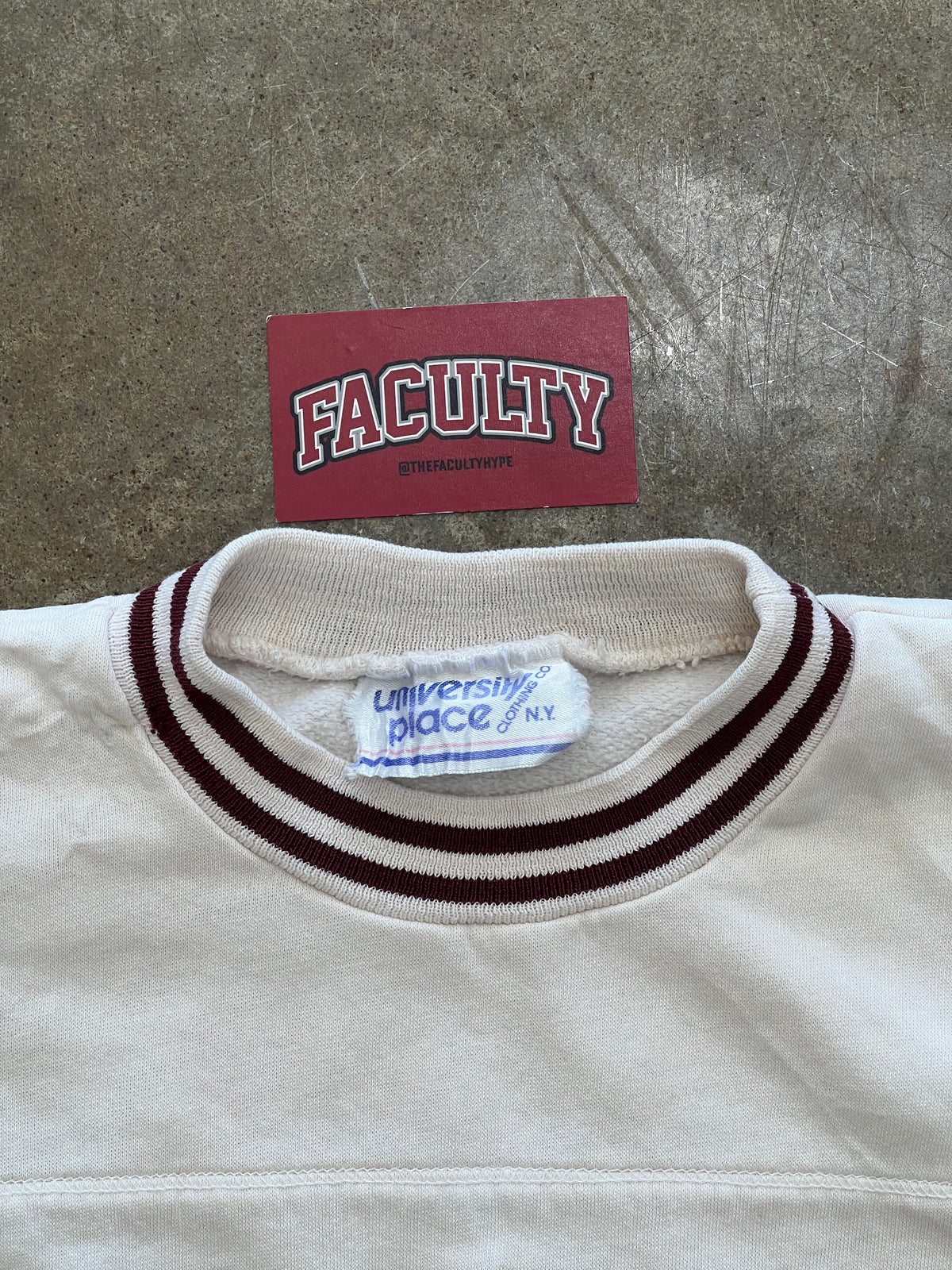 Virginia Tech Stripe Collar VA Tech Crewneck Medium