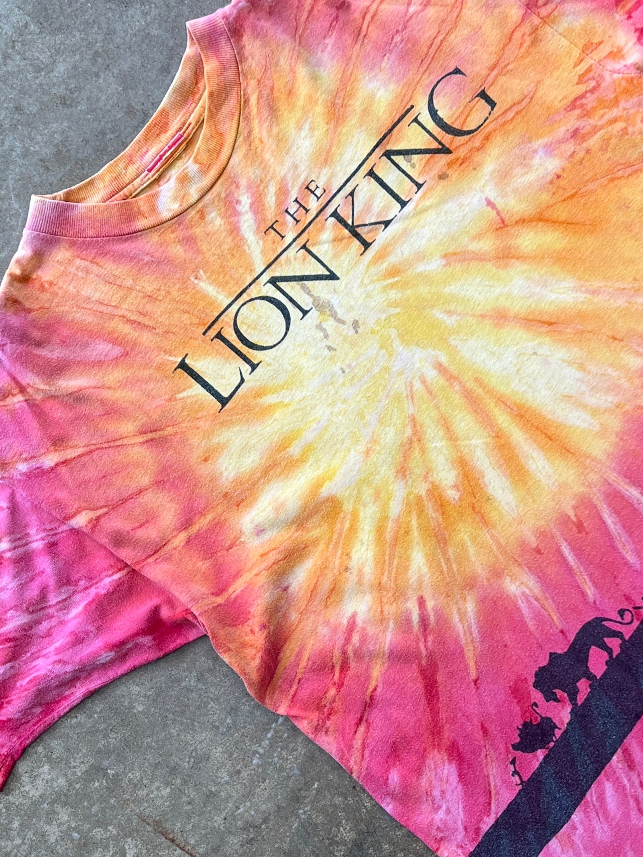 90s Disney The Lion King Tie Dye Single Stitch Tee