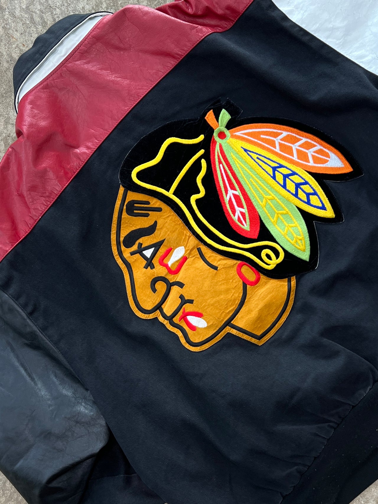 Jeff Hamilton NHL Blackhawks Leather Jacket