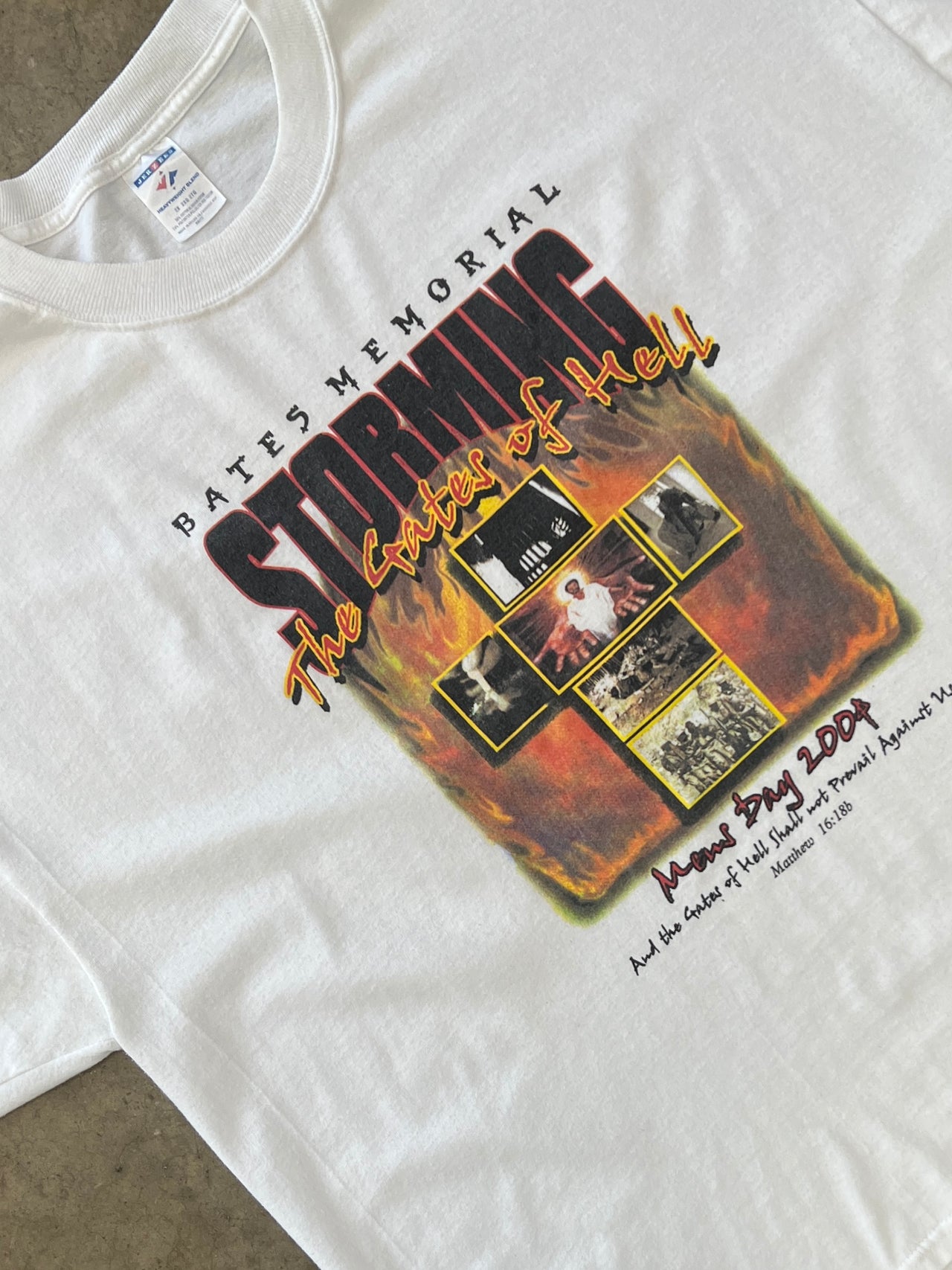 2004 Religious Bates Memorial Gates of Hell Tee