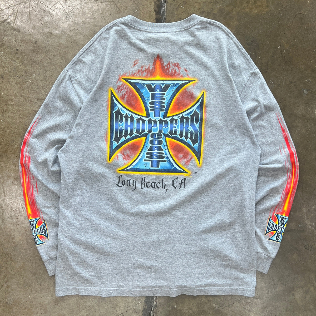 West Coast Choppers FlameCross Logo Motorcycle LS