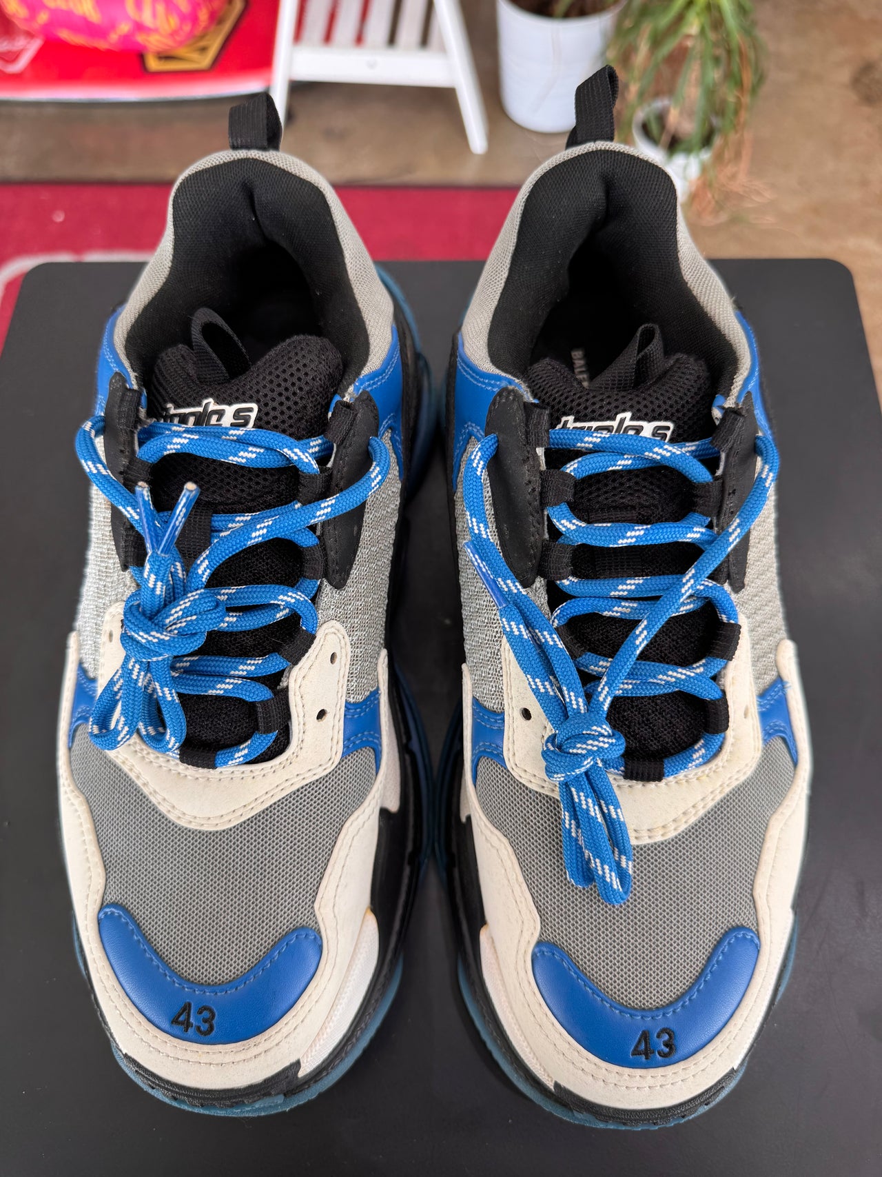 Balenciaga Triple S Grey Blue