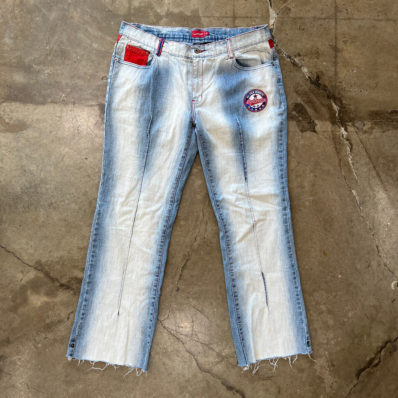 Y2k South Pole Mesh All Crew Members Denim W Pant