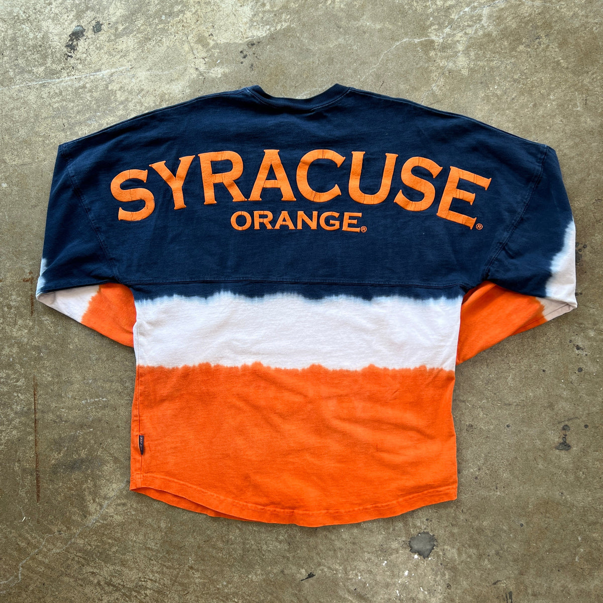 Syracuse Orange Ombre Dyed Long Sleeve