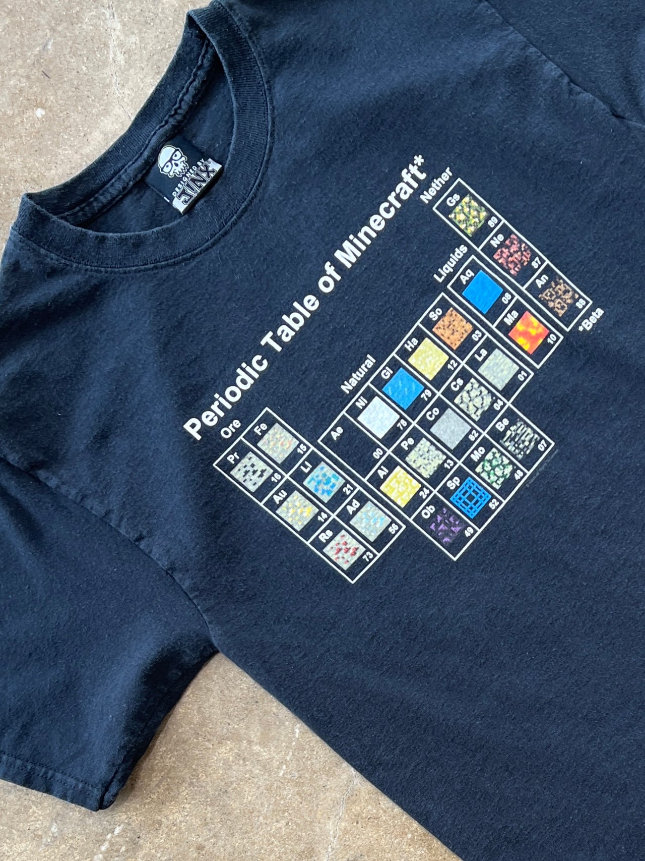 Minecraft Periodic Table of Minecraft Video Game Tee Small Jinx Tag