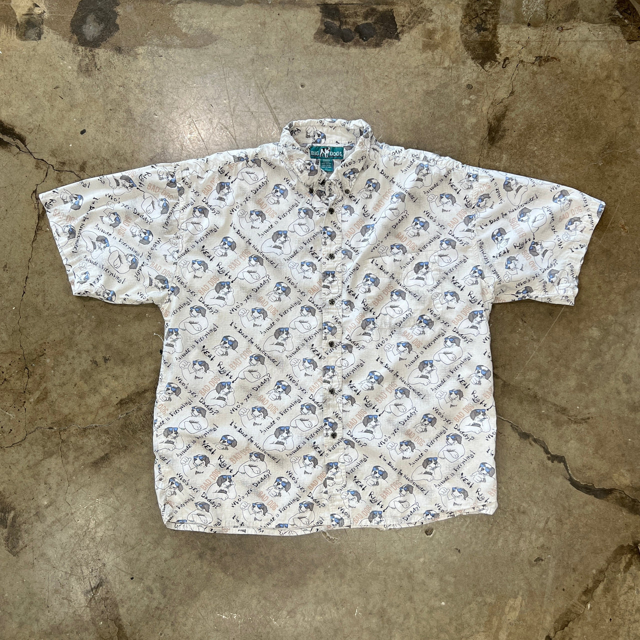 Big Dogs AOP Big Dog Button Up