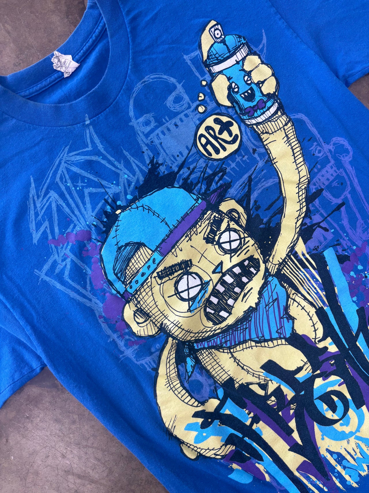 Y2k Glow in the Dark Graffiti Monster Fresh Art Tee