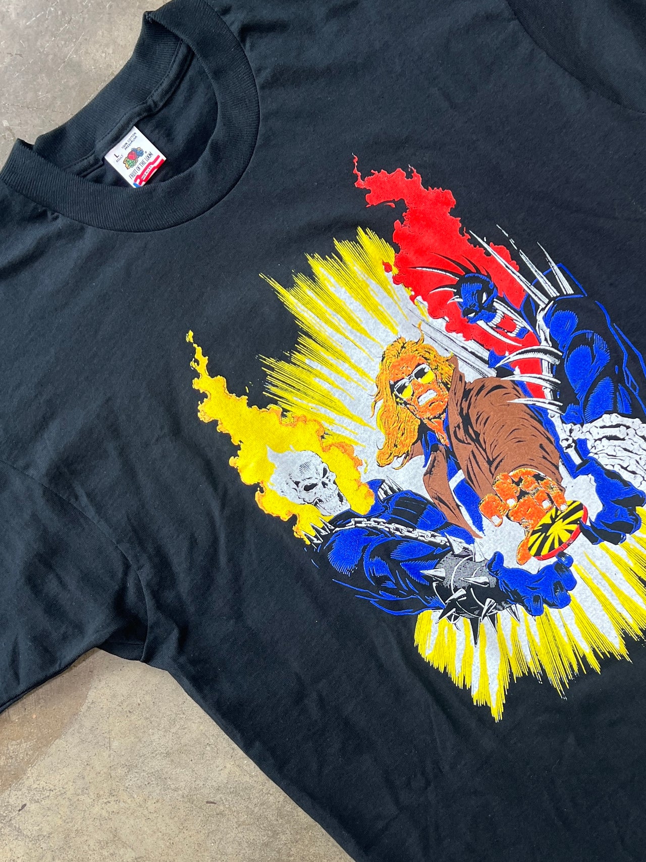 1993 Marvel Ghost Rider Spirits of Vengeance Comic Tee