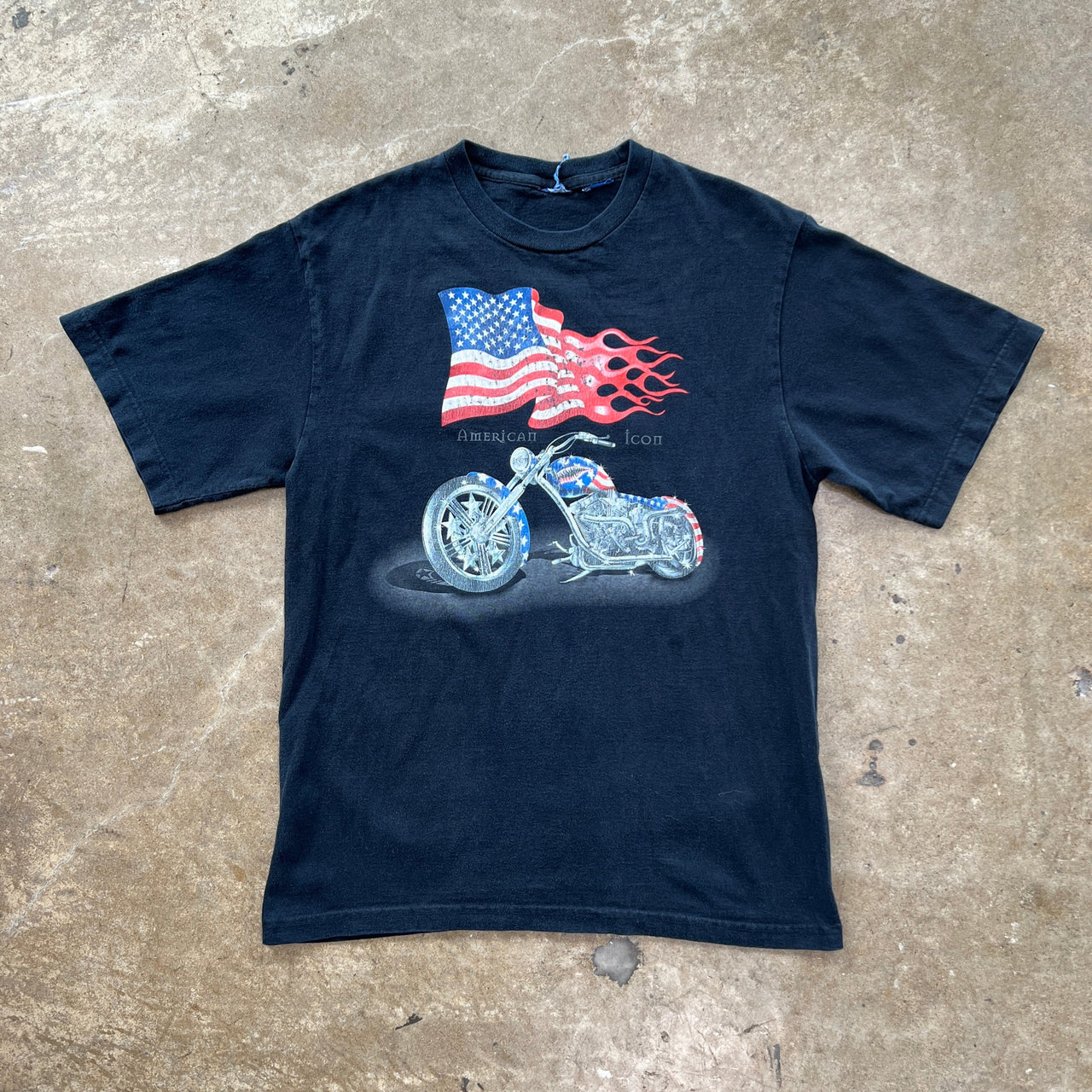 American Icon Motorcycle American Flag Tee
