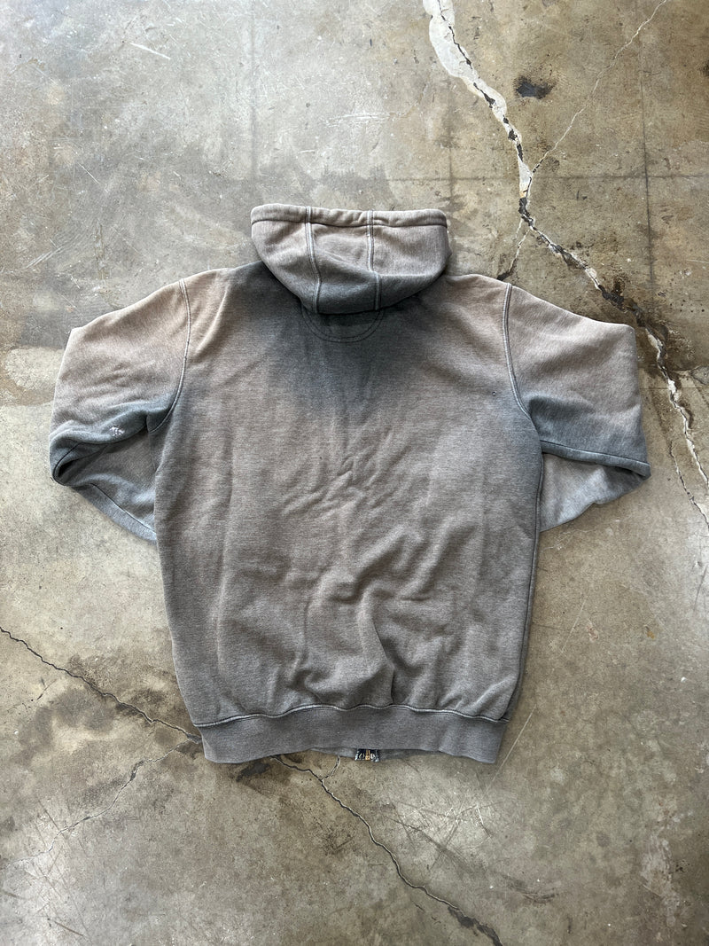 Carhartt Grey Discolored Orginal Fit Zip-Up Hoodie