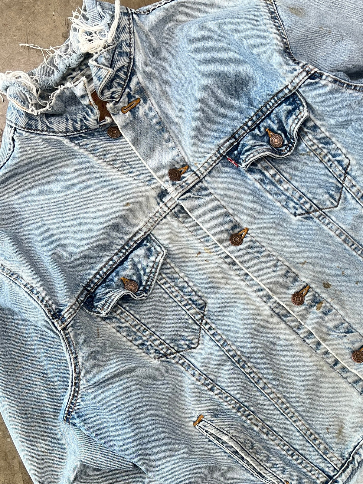 90s Levi's Denim Jacket Distressed
