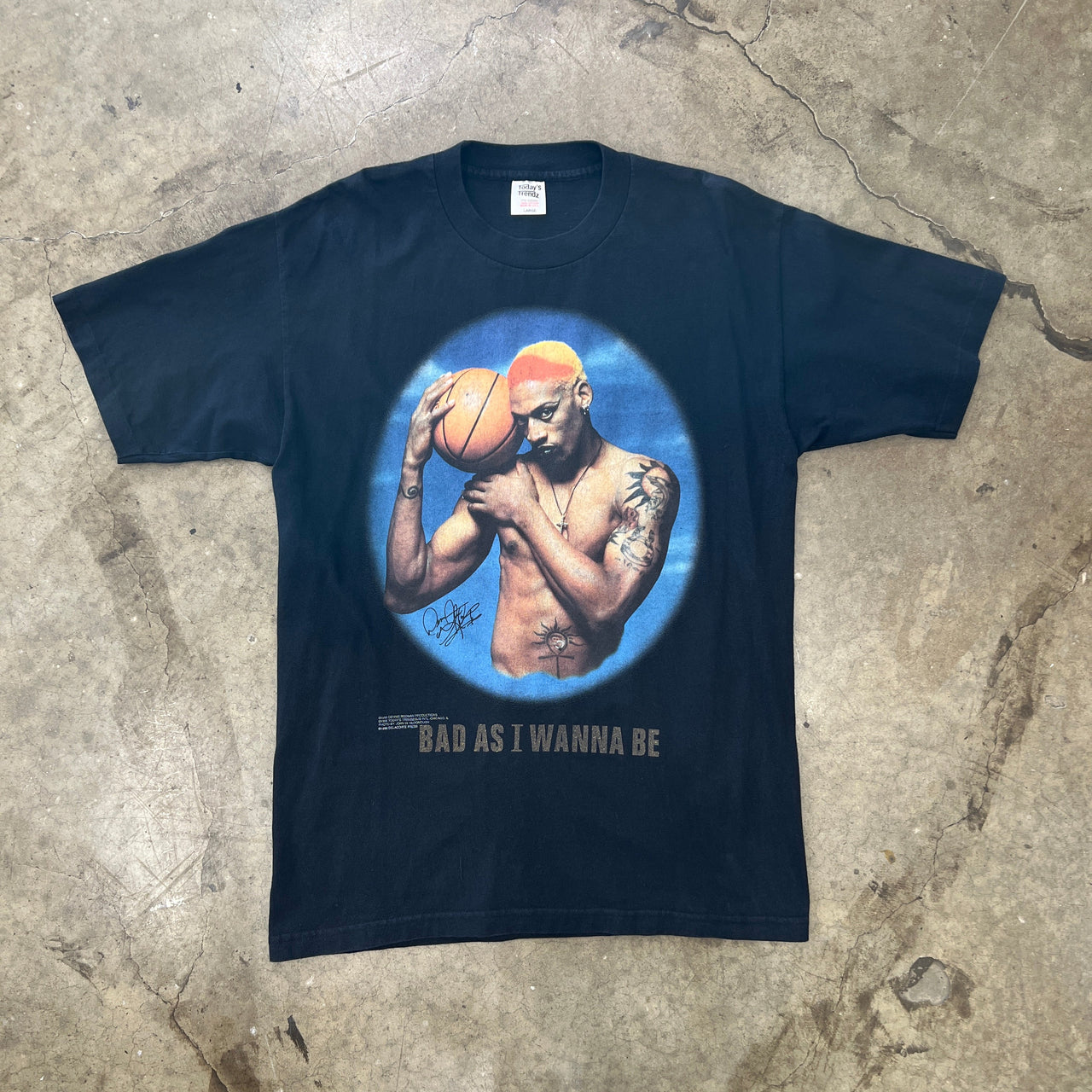 1996 90s Dennis Rodman Bad As I Wanna Be Single Stitch Tee
