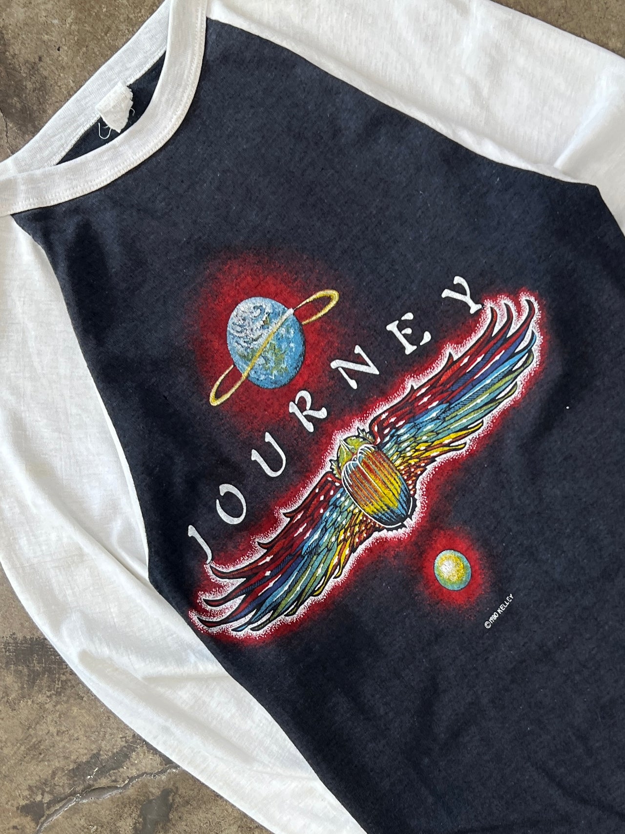 1980 Journey Departure Alton Kelly Raglan Band Tee