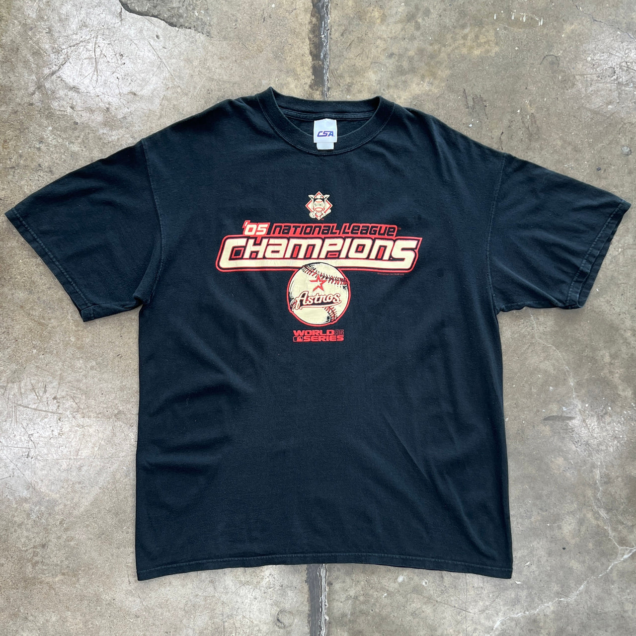 Houston Astros MLB 2005 National League Champs Baseball Tee