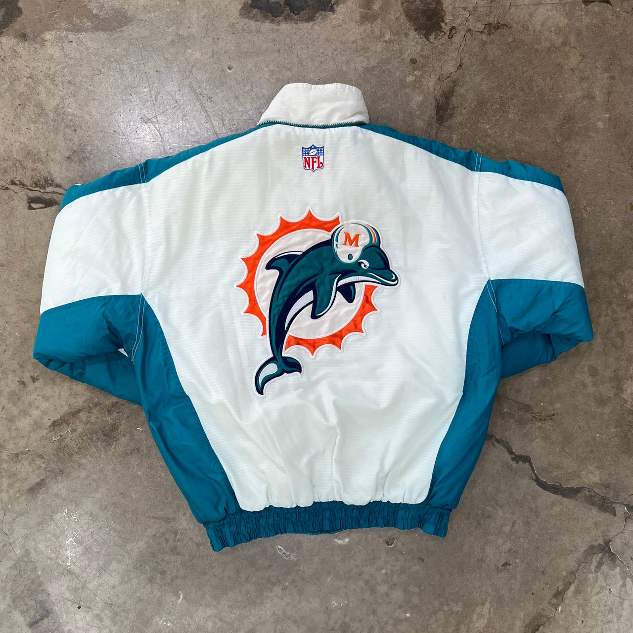 90s NFL Pro Line Miami Dolphins Logo Athletic Jacket