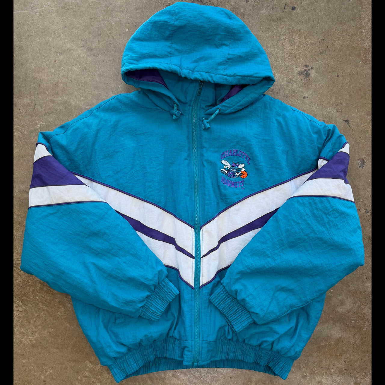 90s Fans Tag NBA Charlotte Hornets Jacket