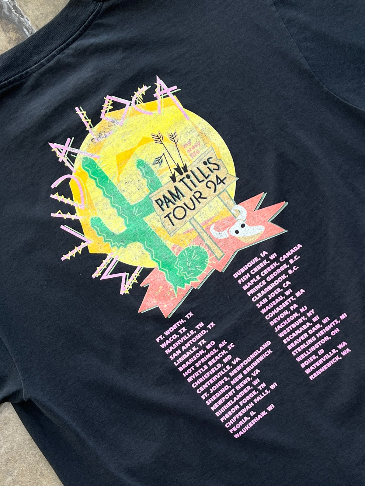 1994 Pam Tillis Mi Vida Loca Tour Band Tee