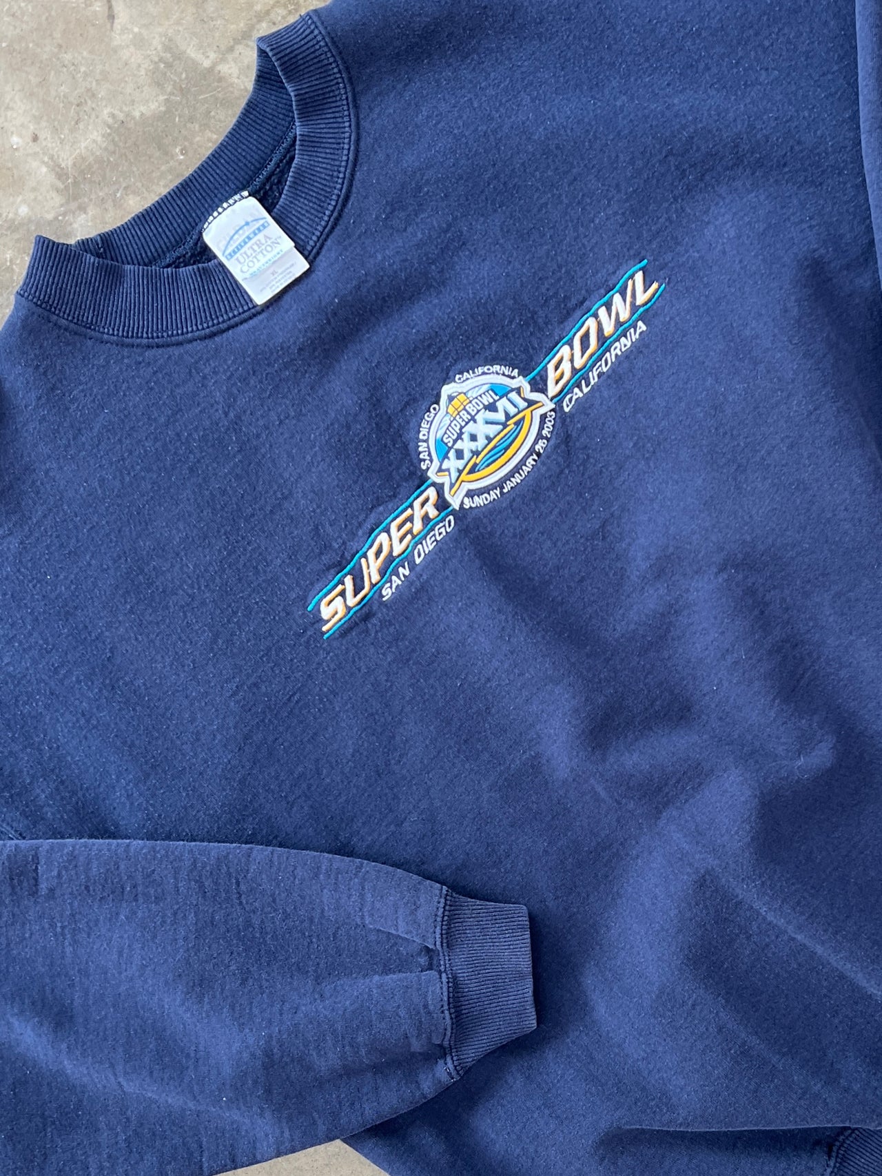 2003 Super Bowl XXXVII Raiders Buccaneers Crewneck