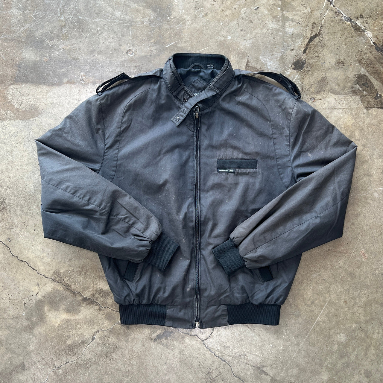 Members Only Zip-Up Multi Pocket Jacket