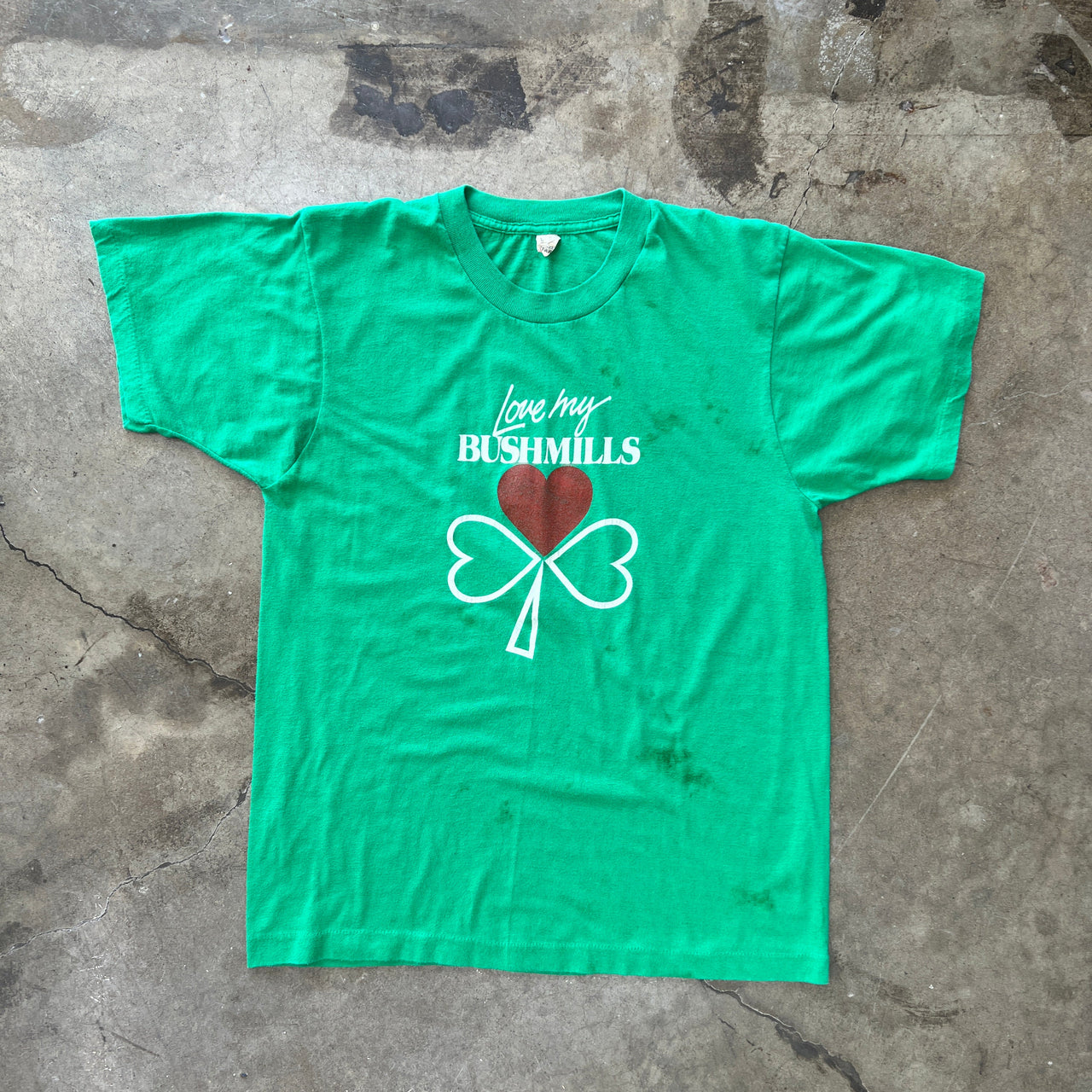 St. Patricks Day Love My Bushmills Single Stitch Tee