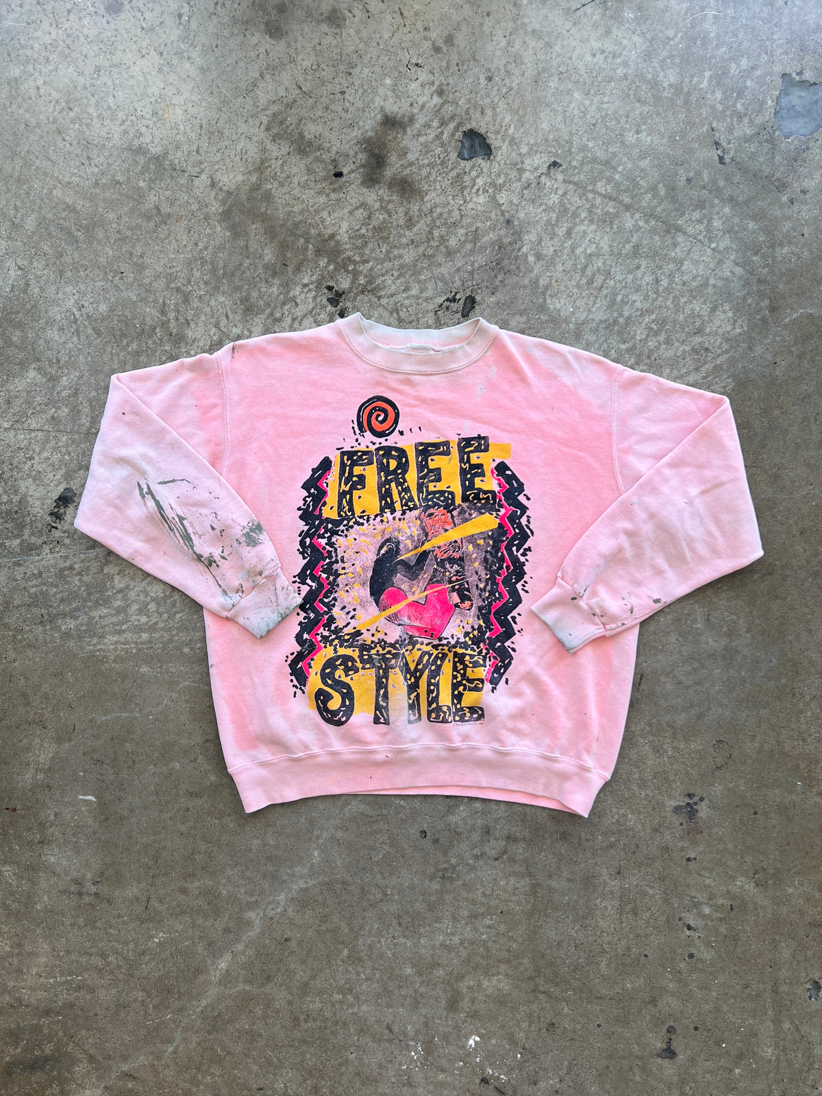 1989 80s Style Snowboarding Free Style Crewneck